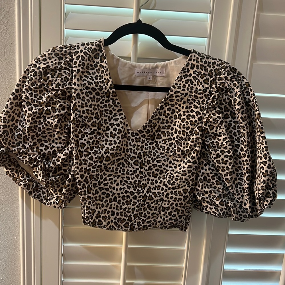 Cheetah Print Crop